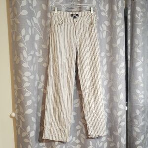 Rewash Cream and Black Striped Pants size 1/25